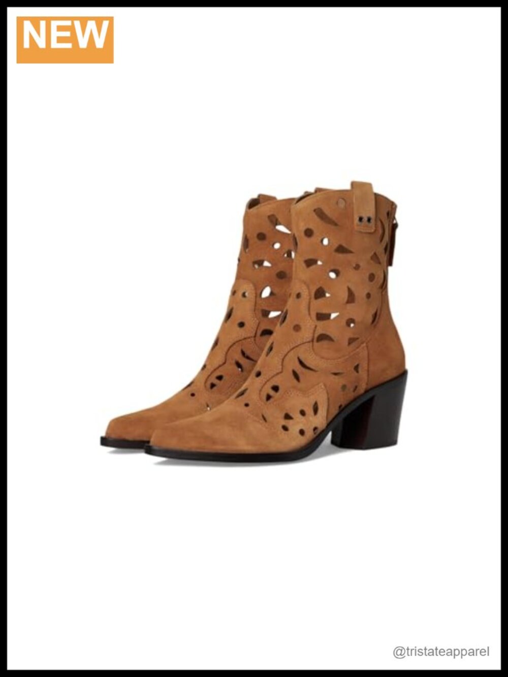 Dolce Vita Zenobi Suede Block Heel Calf High Bootie Mid-Top